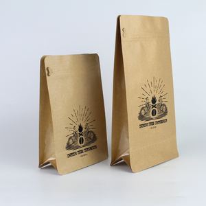 Matériau durable imperméable en papier kraft brun pratique pour transporter sac pliable léger à fond plat - Product Image 2