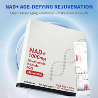 Boisson NAD+ 4-en-1 en sachets liquides oraux, OEM, saveur énergisante, force accrue, complément santé, nicotinamide riboside, antioxydant