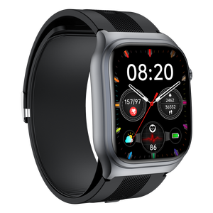 S15 Máy Bơm Không Khí Huyết Áp Điện Tâm Đồ + AM Màn Hình Cong Quản Lý Sức Khỏe Đồng Hồ Khuôn Mẫu - Product Image 5