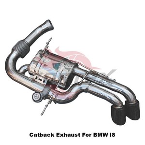 Vortex SS304 Valved Catback <b>Exhaust</b> for I8 1.5T Hybrid with 76mm Pipe Diameter and Mirror Polished Finish - Product Image 5