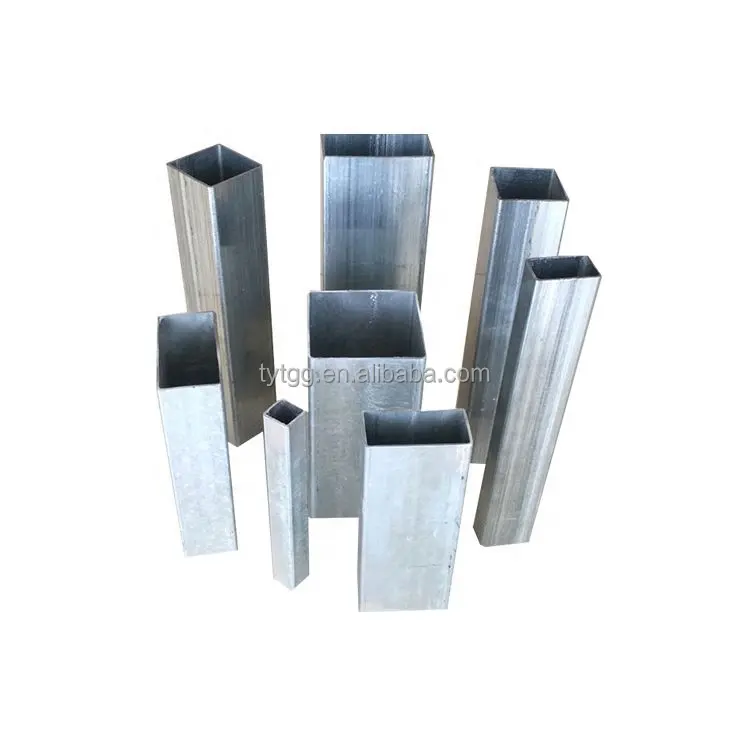 3x4 galvanized rectangular steel pipe 40x80 hollow section 16 40 80 120g Square Tubes