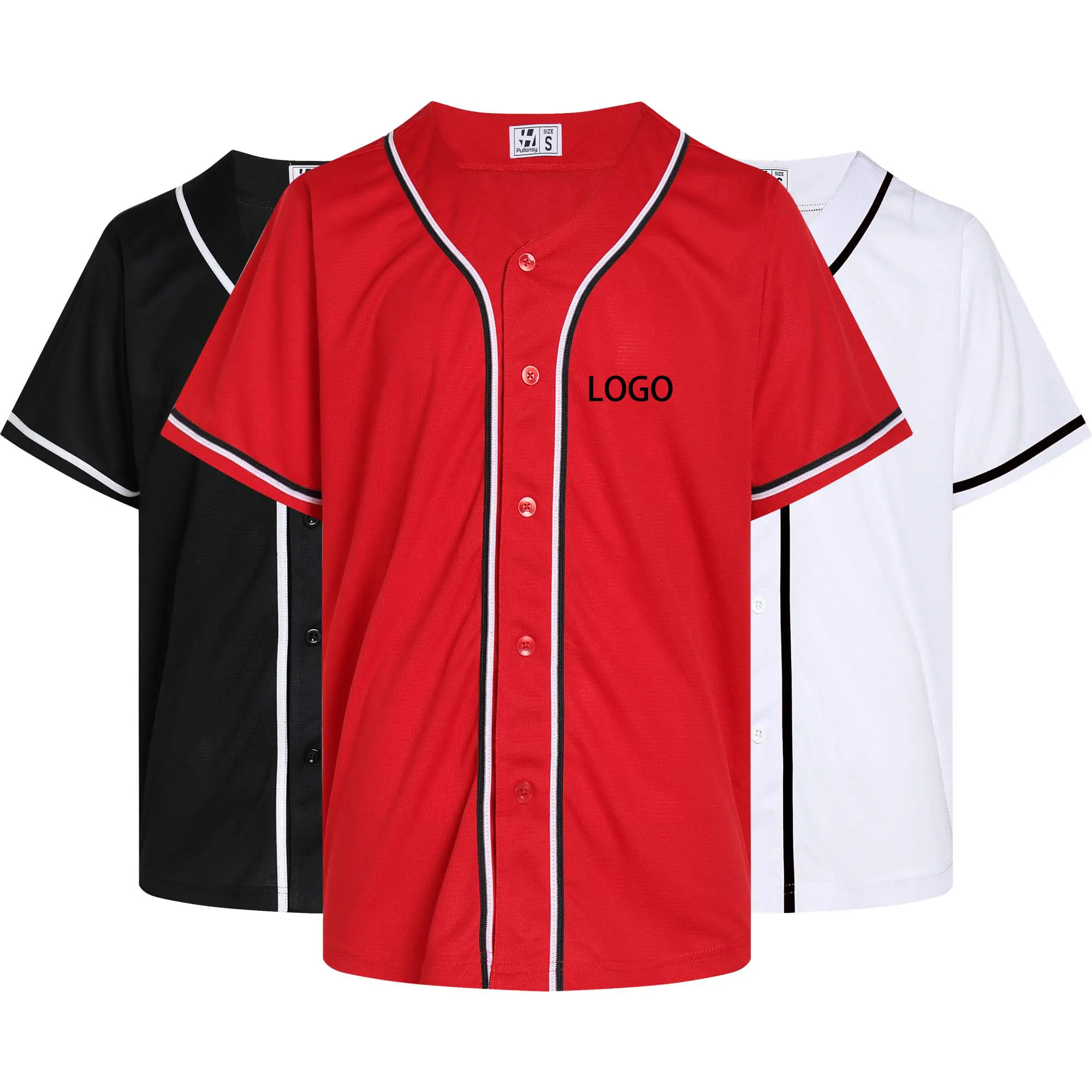 Maglie da Baseball da uomo di alta qualità camicie con bottoni completi uniformi sportive top Hip Hop abiti Streetwear