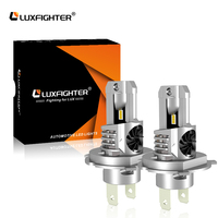 Ampoules de phare LED H4 directes d'usine 60W 5600LM IP65 étanches OEM ODM Logo personnalisé Fabricant d'ampoules de phare de voiture LUXFIGHTER
