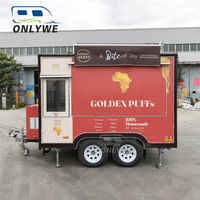 Rue personnalisé mobile hot dog fast food concession remorques chariot de nourriture entièrement équipé remorque camion de nourriture achat à vendre