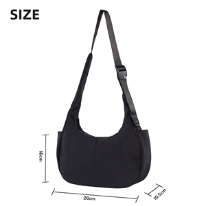 Biểu Tượng Tùy Chỉnh Lady Puffer Lưỡi Liềm Dây Đeo Duy Nhất Nylon Vai Túi Quilted Lưới Puffy Cho Du Lịch Ngoài Trời Quà Tặng - Product Image 2