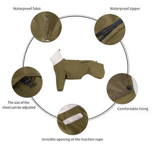 Veste de pluie pour chien de luxe, écologique, toutes saisons, imperméable, imperméable pour chien de race Bassotto, Wiener, Teckel, vêtements pour chien de race Hamburg - Product Image 2