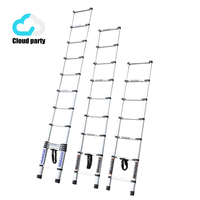 Échelle pliante en aluminium épaissi Cloud-party, certifiée EN131, multifonctionnelle, utilisation en A ou en L, charge maximale 150 kg, pour la maison