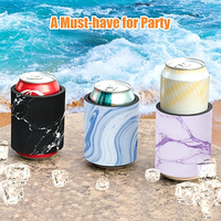 Sacs isothermes personnalisables en néoprène pour boissons, minces, pour bouteilles de bière, avec sublimation, isolants pour canettes, logo personnalisé