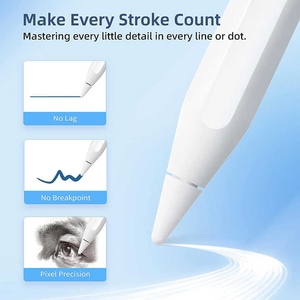 <span class=keywords><strong>Stylet</strong></span> pour <span class=keywords><strong>iPad</strong></span> (2018-2025) à succès <span class=keywords><strong>avec</strong></span> recharge 3 fois plus rapide, rejet de la paume, alternative au crayon de dessin, rejet de la paume - Product Image 2