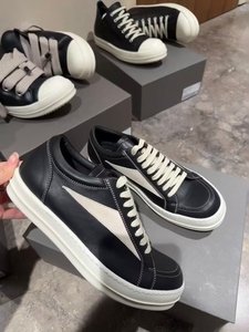 Trendy design zipper high-top flat shoes, black men's ankle <b>boots</b>, casual leather shoes, sports shoes with ankle laces - Product Image 5