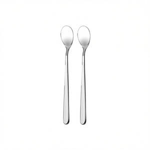 Juego de 2 cucharas para café con leche, utensilios de acero inoxidable para café y té - Product Image 2