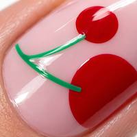 Faux ongles à presser en amande cerise, rouge brillant, design personnalisé, faits à la main, OEM ODM, vente en gros, ongles artificiels
