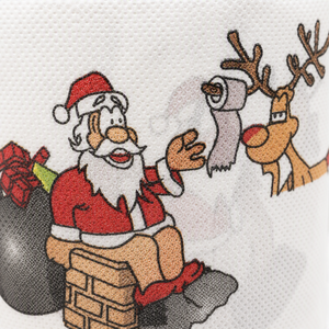 Virgin Wood Pulp Material Soft Eco-Friendly <b>Toilet</b> Tissue <b>Christmas</b> Pattern Standard Roll Custom Brand & Logo - Product Image 6