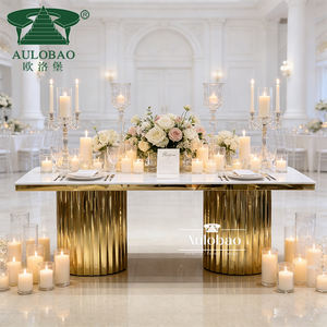 Mesa de Boda con Patas de Acero Inoxidable y Tablero de MDF, Soporte de Ingeniería, Compatibilidad Superior Versátil - Product Image 5