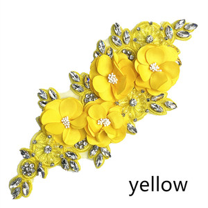 Handmade 3D Hoa May Ren Đính Thủy Tinh Chất Lượng Cao Rhinestone Thêu Vá Tại Chỗ Hàng Hóa Thiết Kế Mới Tùy Chỉnh - Product Image 6