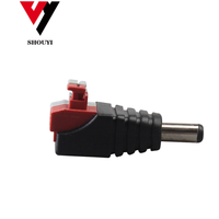 Connecteur CCTV à sertir, connecteur DC 2,1 * 5,5 mm, adaptateur de prise d'alimentation, connecteur DC 12V