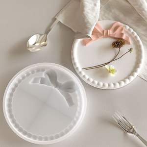 แม่พิมพ์ซิลิโคนสำหรับเค้กรูปโบว์ทรงสี่เหลี่ยมเป็นมิตรต่อสิ่งแวดล้อมแบบ<span class=keywords><strong>ทำ</strong></span>มือ - Product Image 4