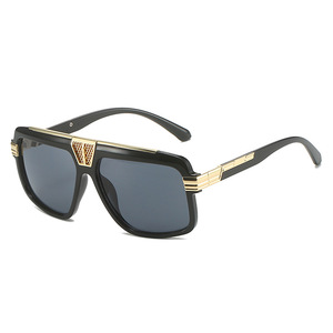 <span class=keywords><strong>2023</strong></span>, recién llegado transfronterizo, gafas de sol cuadradas, moda europea y americana, gafas con montura cuadrada, personalidad Vintage para hombres, WI - Product Image 2