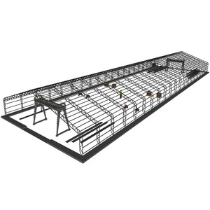 Edificio de Almacén o Taller con Estructura de Acero Aislada con Panel Sándwich Prefabricado - Product Image 1