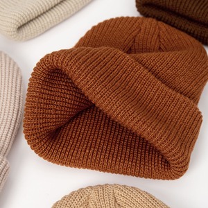 Bebek örme şapka, düz renk bebek bere şapka, sıcak yumuşak sonbahar kış şapka bebek erkek kız için - Product Image 6