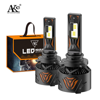 Phare LED AKE Super Puissant 170W 6000K H4 H7 9005 9006, Ampoule de Phare LED H7 17000 Lumens