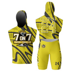 เสื้อมีฮู้ด7ใน7วันที่7เสื้อรัดรูปกางเกงพิมพ์ลายซับลิเมชันสำหรับเยาวชนออกแบบได้ตามต้องการ - Product Image 1