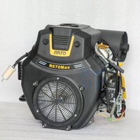 Moteur à essence économique à deux cylindres, durable, 7HP/15HP/25HP, structure compacte pour générateur, usage industriel