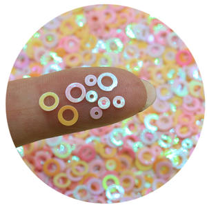 Blanc rose jaune mélange ongles paillettes pour gobelet artisanat paillettes étoile coeur coquille fleur paillettes Paillettes bricolage manucure Nail Art - Product Image 6