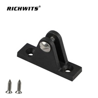 Accessoires pour bateau, accessoires marins, charnières de pont en Nylon noir à montage plat