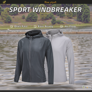 Veste coupe-vent pour homme, design personnalisé 100% neuf, respirante, longue, imperméable, à fermeture éclair, à capuche, séchage rapide, décontractée, pour l'hiver, OEM - Product Image 2