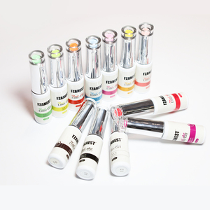 FZANEST อุปกรณ์เล็บแช่ปิด LED/UV เจลซับสีดําและสีขาว 12 สีเล็บ liner ภาพวาดสําหรับเล็บพร้อมโลโก้ OEM/ODM - Product Image 1