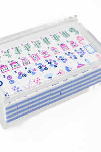 Juego de Mahjong Americano de Lujo 2026, con Botas Azules y Burbujas, Grabado en Acrílico, para 4 Jugadores, Juego de Mesa, Regalo, <span class=keywords><strong>Casino</strong></span>, Entretenimiento para Adultos - Product Image 2