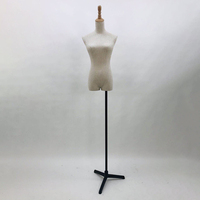 Pas cher Usine Prix enveloppé tissu mannequin de main en bois cintre en bois