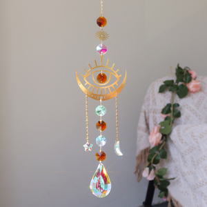 Wholesale Metal Evil <b>Eye</b> Suncatcher Wall Hanging Rainbow Maker Alloy Decoration Sun Catcher - Product Image 2