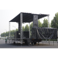 Escenario Móvil de Aleación de Aluminio, Adecuado para Bodas y Fiestas, con Torre de Sonido Integrada y Sistema de Sonido Line Array