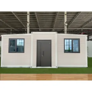 Cabina de aislamiento de lujo móvil prefabricada de 40 pies, casa contenedor expandible con dormitorio, baño, cocina Columbia