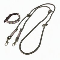 Ensemble laisse et collier rétractable pour chien, personnalisé, durable, en paracorde doux, velours et nylon, nouveau design, promotionnel, fait main, tressé, vente en gros