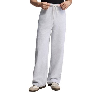 Pantalon de survêtement droit en molleton de coton pour homme, coupe décontractée, automne, noir, gris, bleu marine, gris flocon de neige, micro-élasticité - Product Image 3