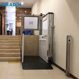 विकलांगों के लिए उच्च गुणवत्ता वाले बैरियर-मुक्त लिफ्ट प्लेटफॉर्म के साथ 3 मीटर इलेक्ट्रिक पोर्च लिफ्ट वर्टिकल संलग्न प्लेटफार्म लिफ्ट - Product Image 2