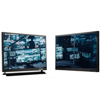 OEM 24/7 Jam industri 24 32 43 55 inci LCD dalam ruangan CCTV Monitor sirkuit tertutup dengan AV pemantauan Input peralatan tampilan 240V