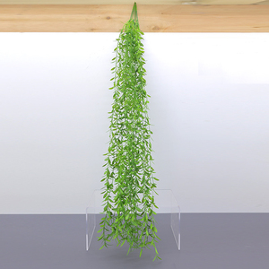 Nouvelle Collection 2026 : Guirlandes de feuilles de saule artificielles colorées de 110 cm pour la décoration murale intérieure (vente en gros) - Product Image 4