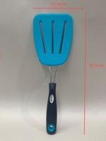 Spatule pour ustensiles de cuisine antiadhésifs Large tourneur à fente en nylon flexible en acier inoxydable résistant à la chaleur