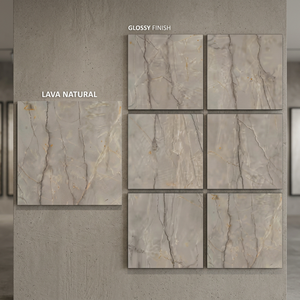 Chinese Lava Natural 800x800mm Porcelain Tiles Volcanic Stone Effect <b>Flooring</b> Surface - Product Image 1