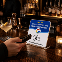 Carte de contrôle d'accès NFC RFID Vorx Tech NTAG213 avec mini-étiquette QR Code en PVC 13,56 MHz pour magasins, salons, cafés et hôtels