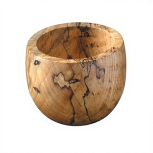 Bol à nourriture en bois au design attrayant avec un plateau de qualité exclusive, bol à chocolats, bol à salade, bol à fruits - Product Image 2