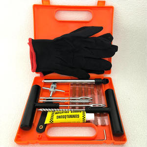 32-Set el aracı lastik tamir kiti içerir kauçuk eldiven çatal iğne Metal araçları lastik basıncı kalem vana çekirdek sökücü onarım fiş - Product Image 2