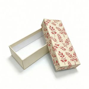 Recyclable Handmade Two Piece Recycled <b>Materials</b> Self Erecting Luxury Gift Box Lid Base with Custom Logo for Clothing <b>Packaging</b> - Product Image 4