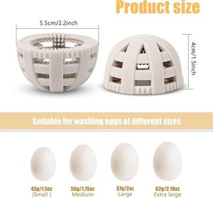 <b>Egg</b> Scrubber Silicone <b>Egg</b> Washer <b>Machine</b> Tool <b>Egg</b> Spinning Cleaner Brush - Product Image 2