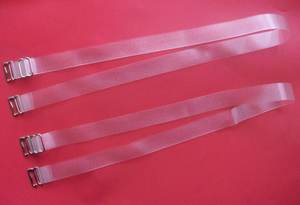 สายรัดไหล่บราทำจากสเตนเลสสีขาวขุ่นสำหรับชุดชั้นในสายรัดชุดชั้นใน TPU ใสสีทอง - Product Image 3