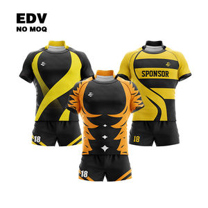 Venta caliente Adultos Rugby Uniforme Rugby Conjunto con Insignia de Equipo Personalizado Rugby Jersey con Bordado Cus - Product Image 6